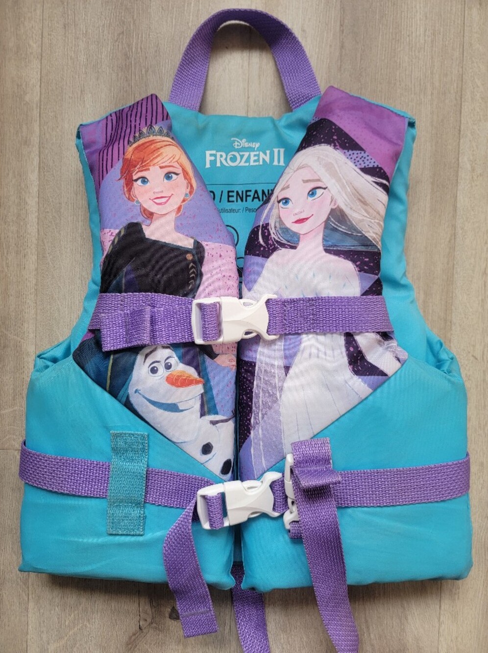 Disney Frozen II Kids Float Vest in Turquoise and Purple
